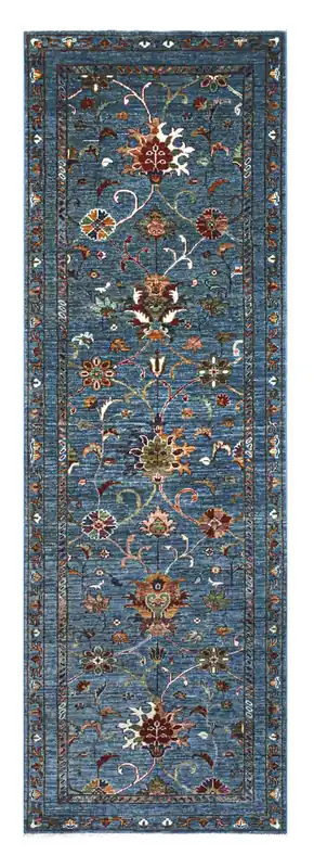 Tappeto Ziegler Decorativo floreale, fatto a mano 252x84cm