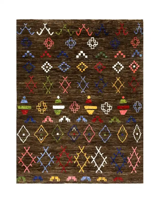Tappeto stile berbero tribale, fatto a mano 298x234cm