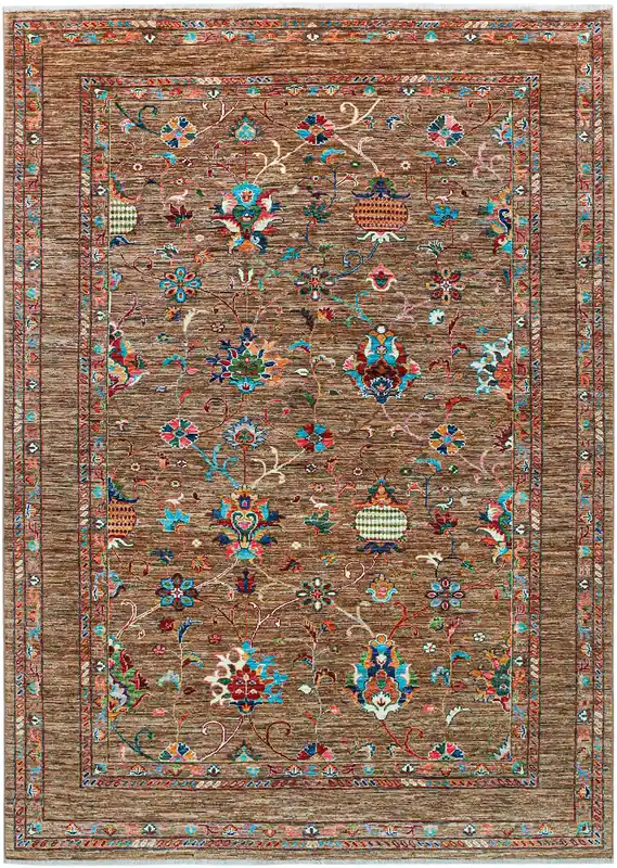 Tappeto Ziegler Decorativo floreale, fatto a mano 244x175cm