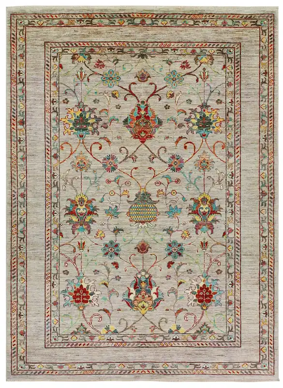 Tappeto Ziegler Decorativo floreale, fatto a mano 205x155cm