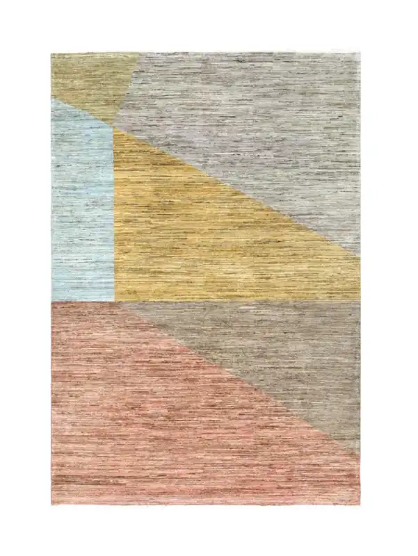 Tappeto Moderno in lana, fatto a mano, design geometrico 235x161cm