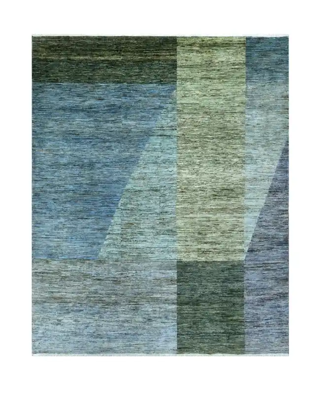 Tappeto Moderno in lana, fatto a mano, design geometrico 293x243cm