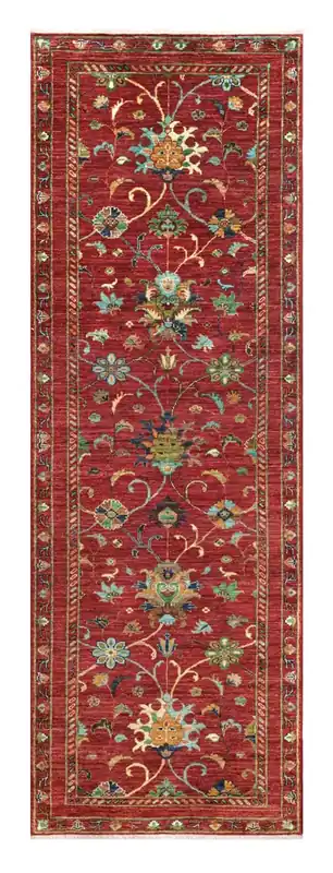 Tappeto Ziegler Decorativo floreale, fatto a mano 254x83cm