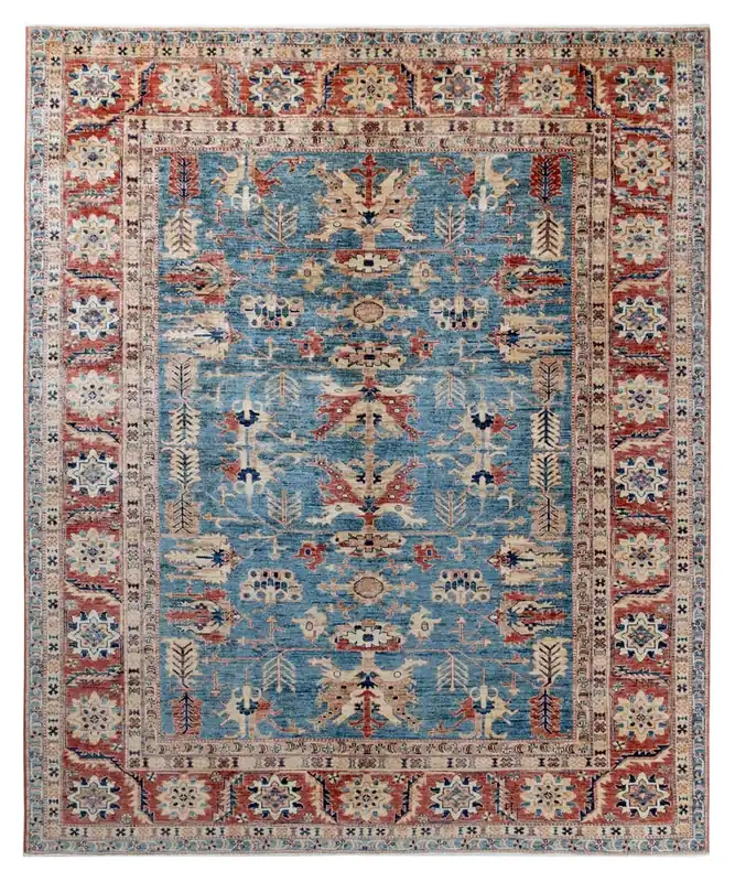 Handmade Premium Afghan Kazak Wool Rug, 298x249cm