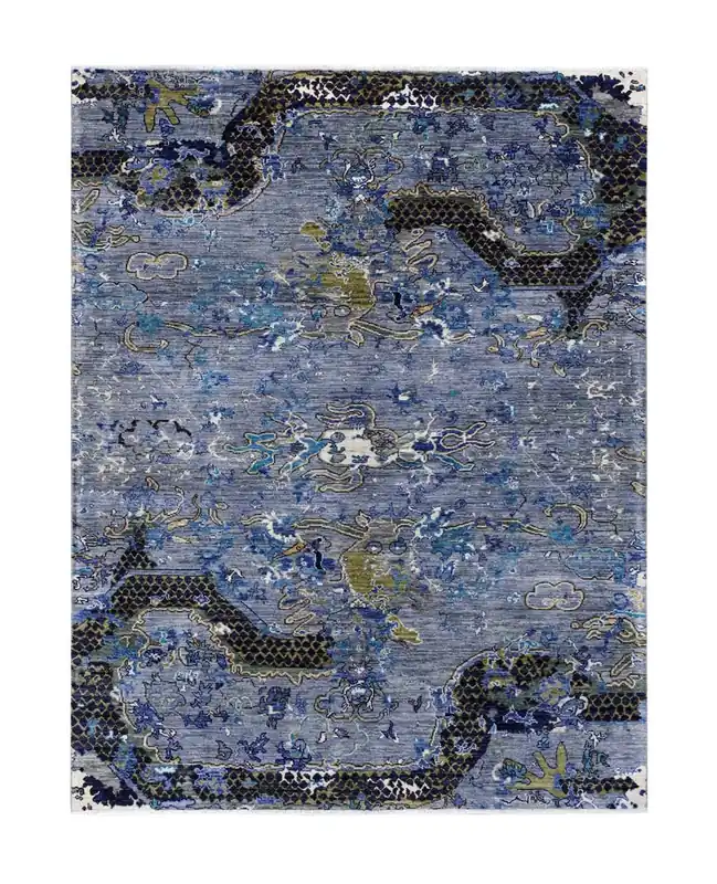 Tappeto Moderno Afghan Dragon, fatto a mano 194x149cm