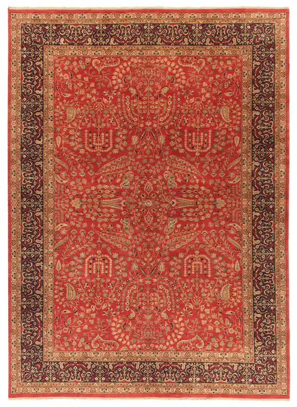 Tappeto orientale classico in lana fine, fatto a mano 280x200cm