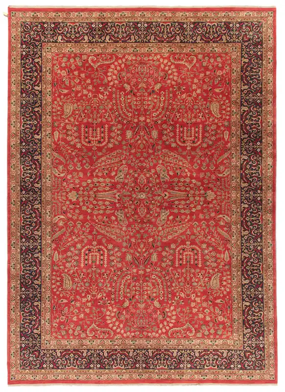 Tappeto orientale classico in lana fine, fatto a mano 300x250cm