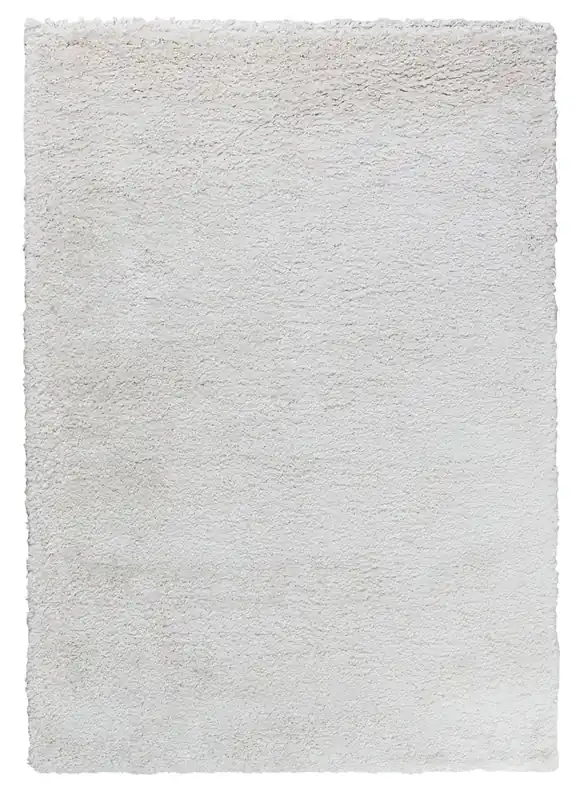 Tappeto Shaggy Oscar Avorio - Tinta Unita - Morbido e Resistente | Ideale per Soggiorno e Camera da Letto