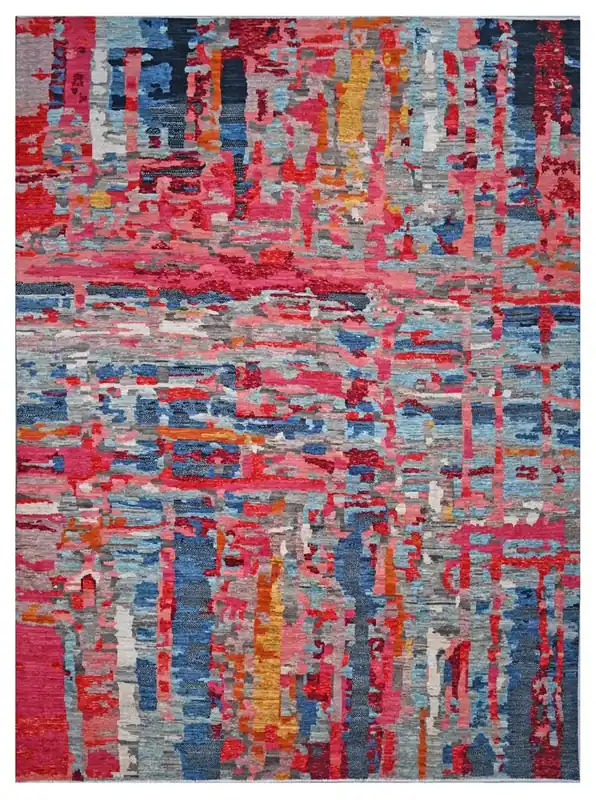 Taimany - Tappeto Tribale in Lana Multicolore - Fatto a Mano 397x305cm