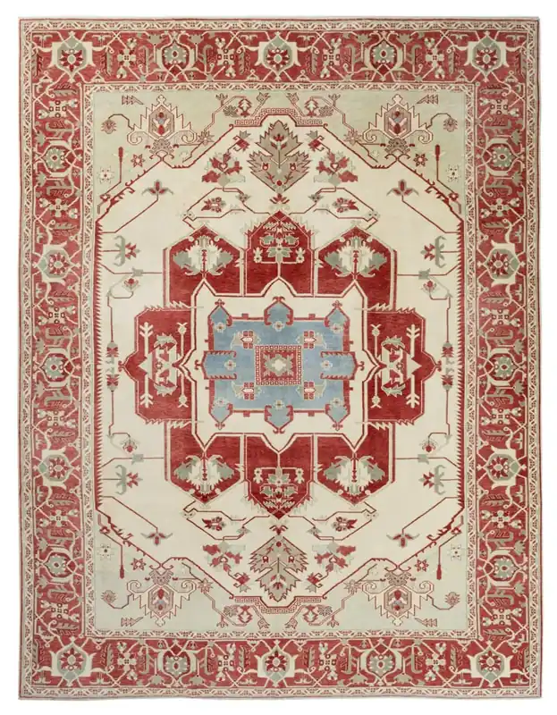 Tappeto Orientale Serapi in Lana - Fatto a mano 286x216cm