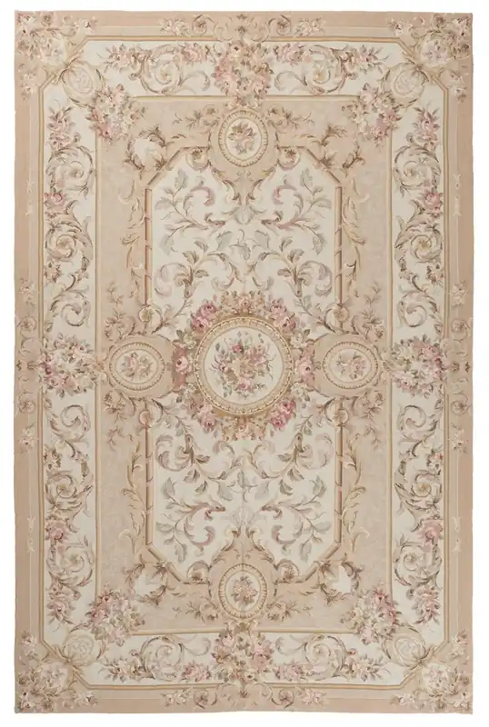 Tappeto Arazzo Aubusson - Arte tessile - Tessuto a Mano 274x175cm
