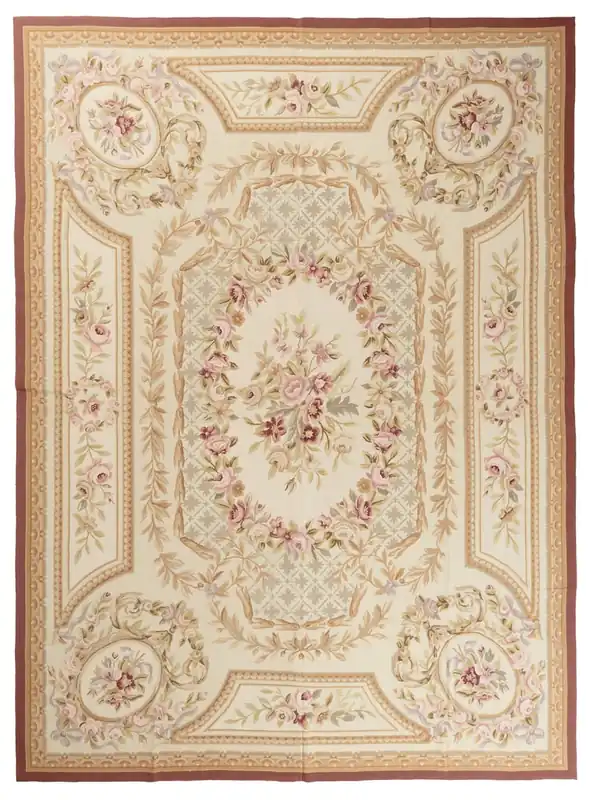 Tappeto Arazzo Aubusson - Arte tessile - Tessuto a Mano 366x269cm