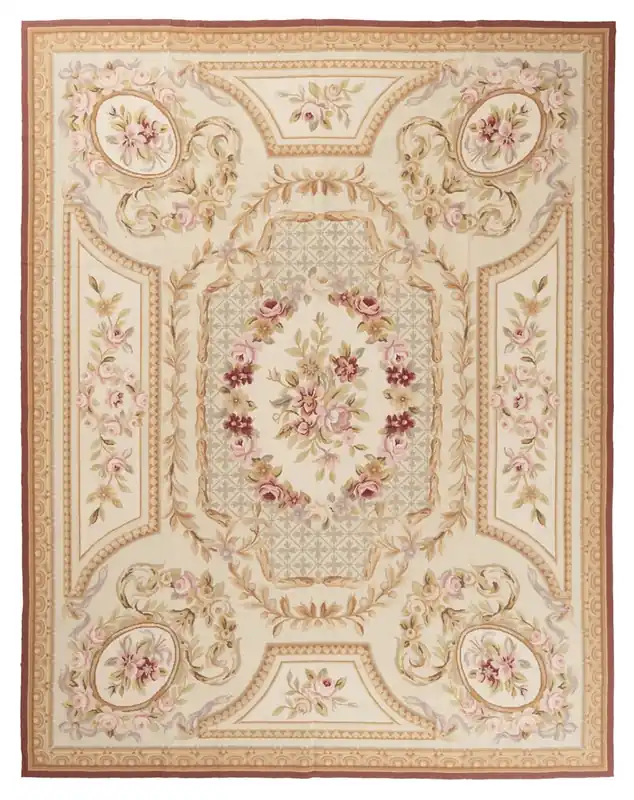 Tappeto Arazzo Aubusson - Arte tessile - Tessuto a Mano 365x272cm