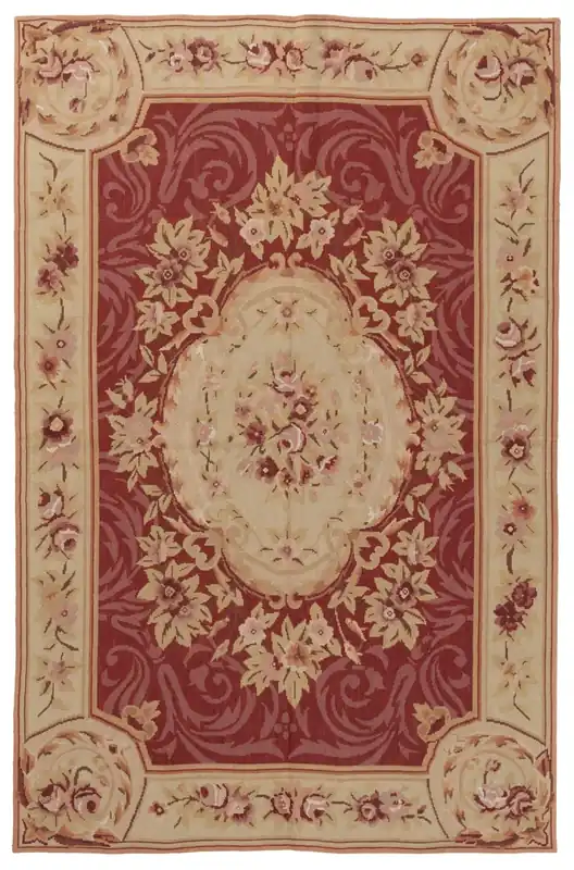 Tappeto Arazzo Aubusson - Arte tessile - Tessuto a Mano 183x119cm