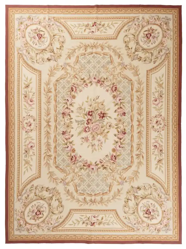 Tappeto Arazzo Aubusson - Arte tessile - Tessuto a Mano 366x275cm