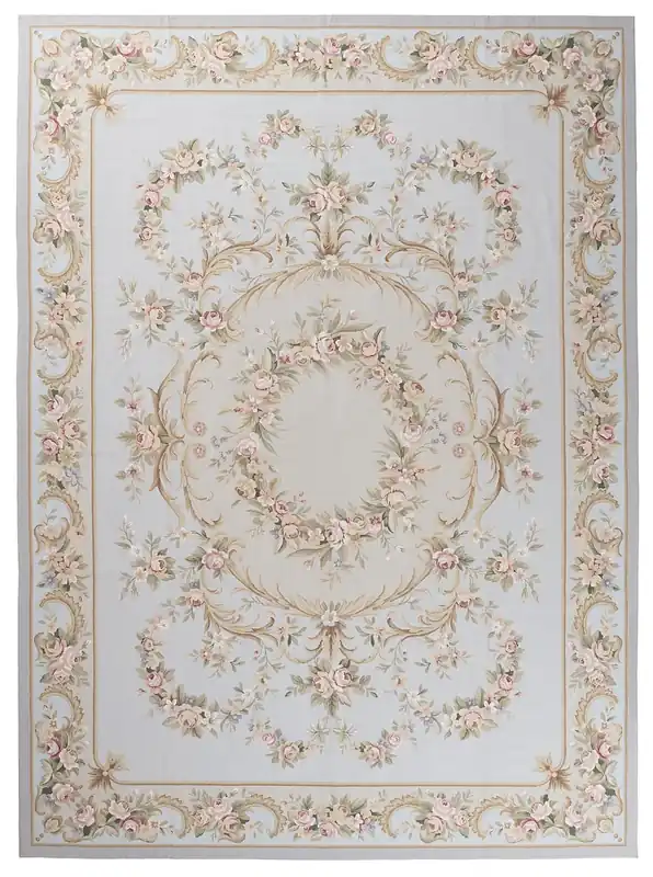 Tappeto Arazzo Aubusson - Arte tessile - Tessuto a Mano 366x275cm