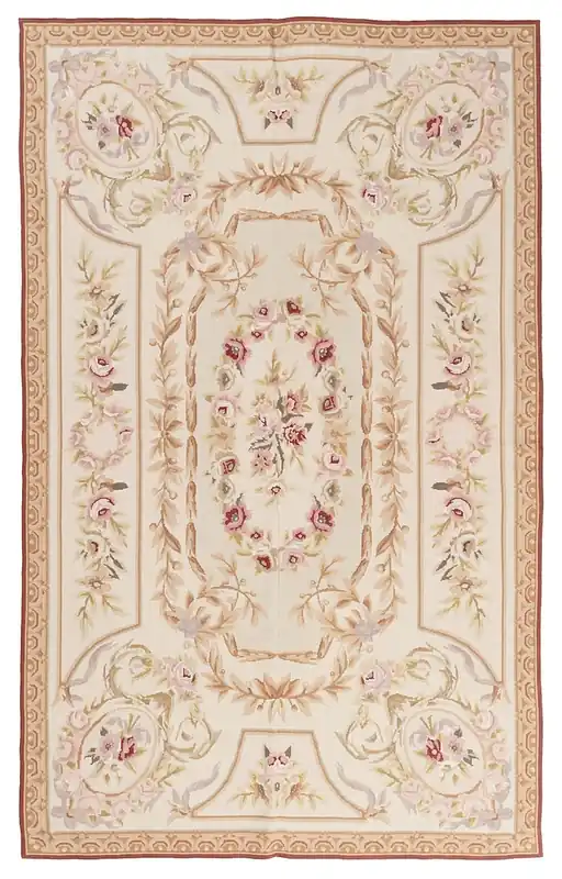 Tappeto Arazzo Aubusson - Arte tessile - Tessuto a Mano 244x153cm