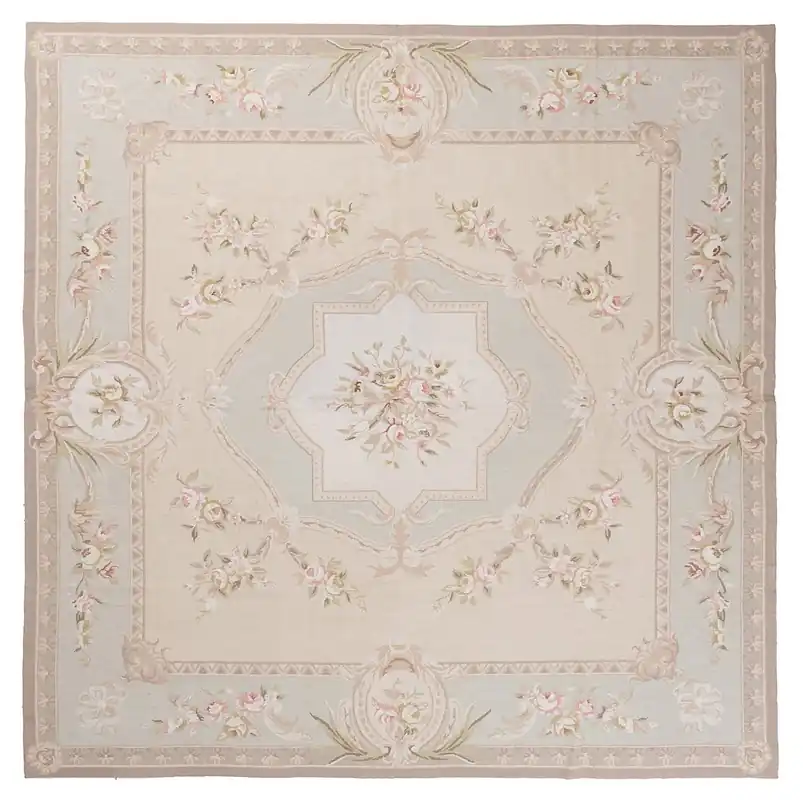 Tappeto Arazzo Aubusson - Arte tessile - Tessuto a Mano 240x240cm