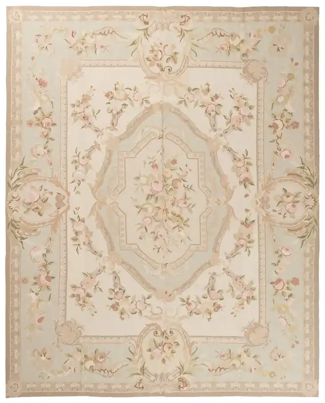 Tappeto Arazzo Aubusson - Arte tessile - Tessuto a Mano 209x208cm