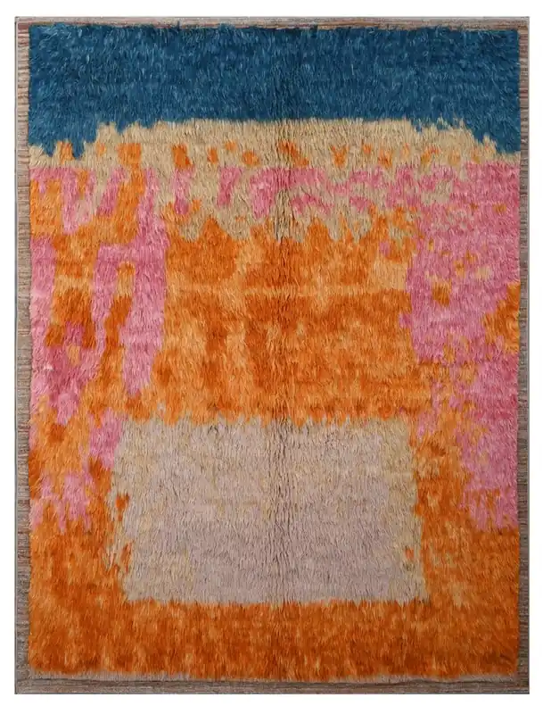 Taimany - Tappeto Tribale in Lana Multicolore - Fatto a Mano 232x176cm