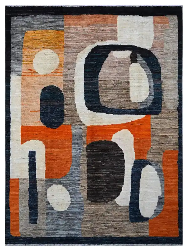 Taimany - Tappeto Tribale in Lana Multicolore - Fatto a Mano 244x179cm