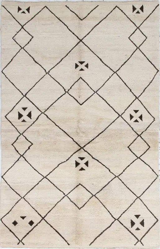 Taimany - Tappeto Tribale in Lana Multicolore - Fatto a Mano 240x150cm