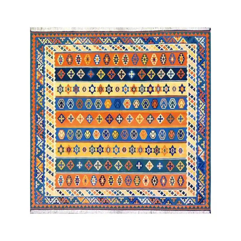 Tappeto Kilim quadrato 204 x 204