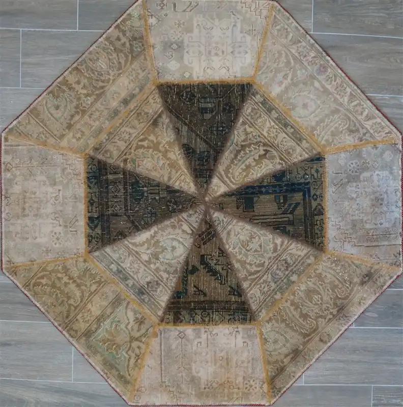 Tappeto moderno ottagonale patchwork cm148x148