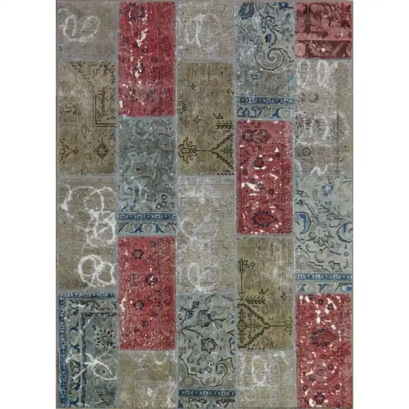 Patchwork Rosso/Grigio 212×153