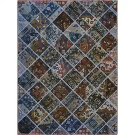 Tappeto Blu Patchwork 244×180