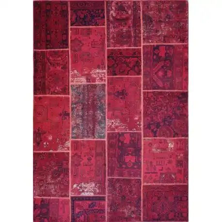 Tappeto Rosso Patchwork 240×168