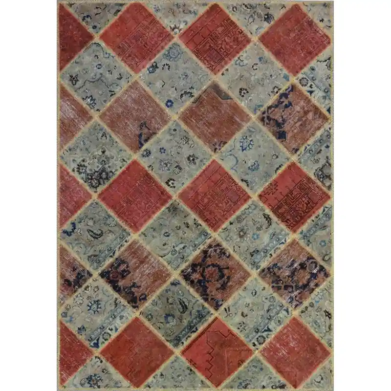 Patchwork Verde Rosso 215×150