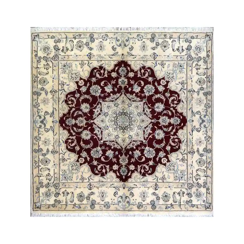 Tappeto Nain quadrato Rosso 148×146