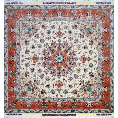 Tabriz fine lana Seta 202×202