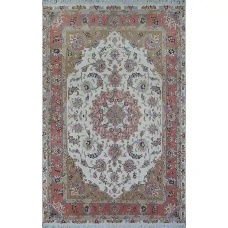 Tappeto Mashad fine lana Seta 222×145