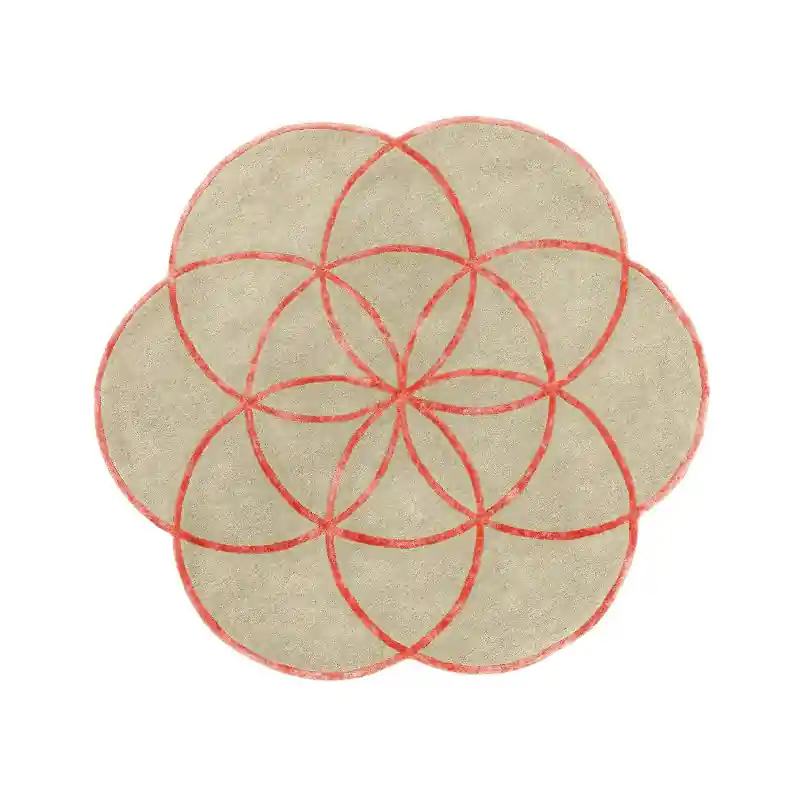 Tappeto lotus Pink rotondo cm200