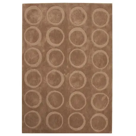 Tappeto moderno Ring beige cm.160×230