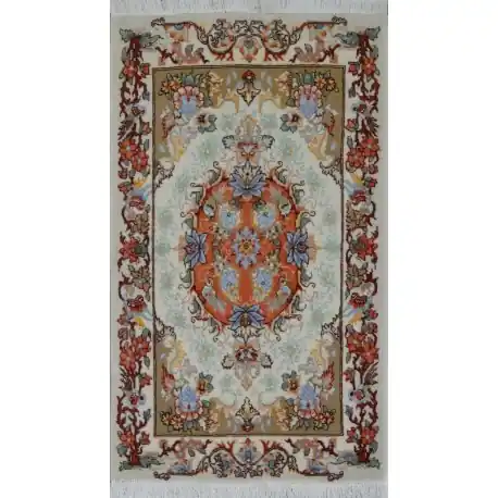 Tabriz scendiletto lana seta 103×63