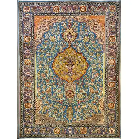 Tappeto persiano Kum vecchio 310×220