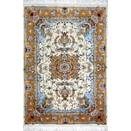 Tappeto Tabriz Persiano trama Seta 137X97