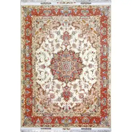 Tappeto Tabriz extra fine Trama seta 200×150
