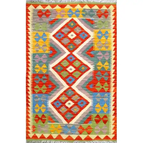Tappeto kilim Maimano giallo cm131x86