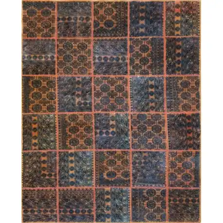 Tappeto Rosa antico Patchwork cm242x195