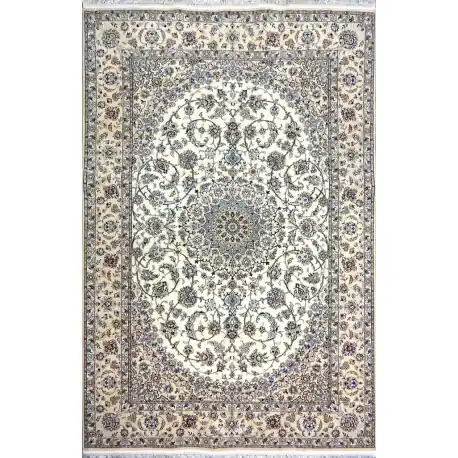 Tappeto nain 9la persiano lana-seta cm205x315