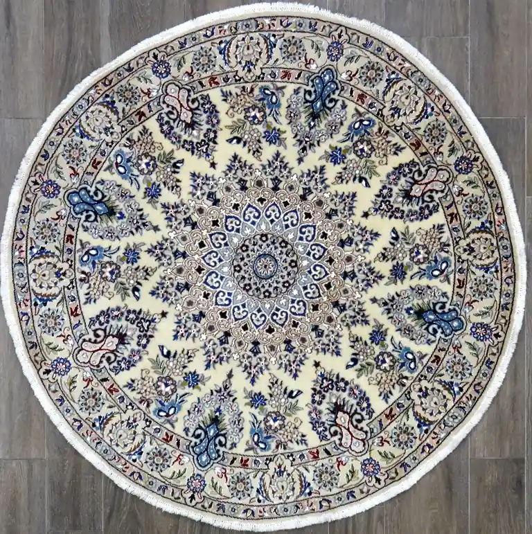 Tappeto nain lana seta 136cm