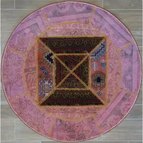 Tappeto Persiano Patchwork tondo 146×146