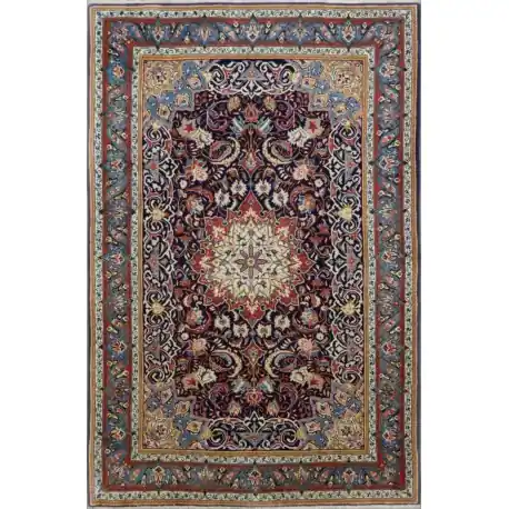 Tappeto Blu Kashan 203×135