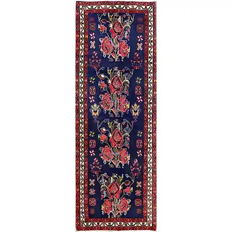 Tappeto Sirjan fiore passatoia 255×88