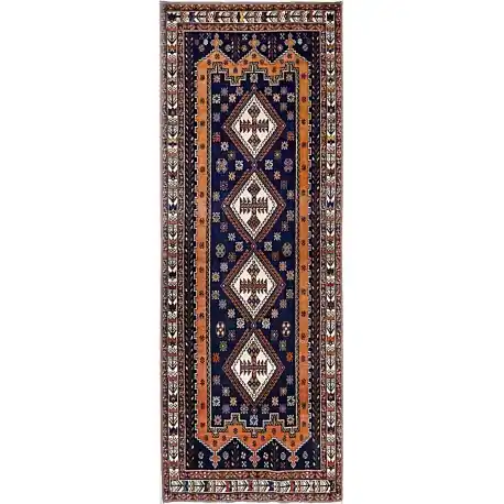 Tappeto Sirjan blu 290×104