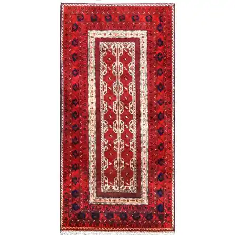 Tappeto rosso Mashhad 200×100